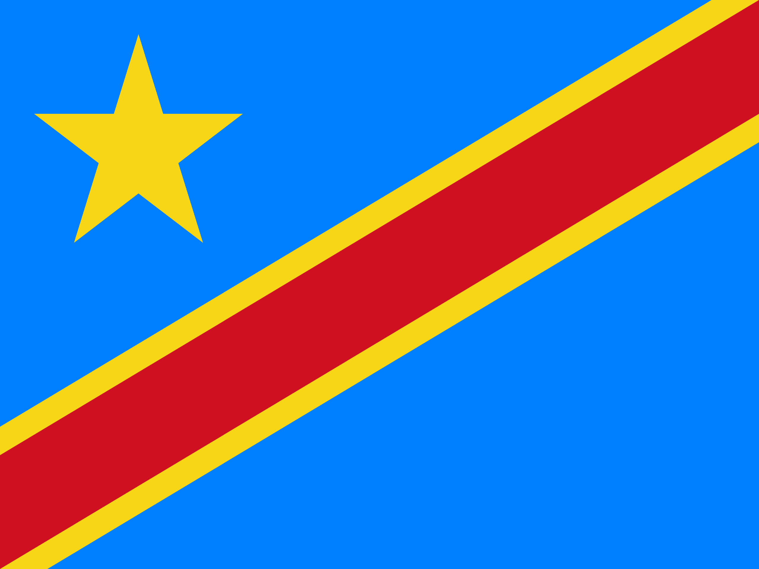 Bandera de Republica Democratica del Congo