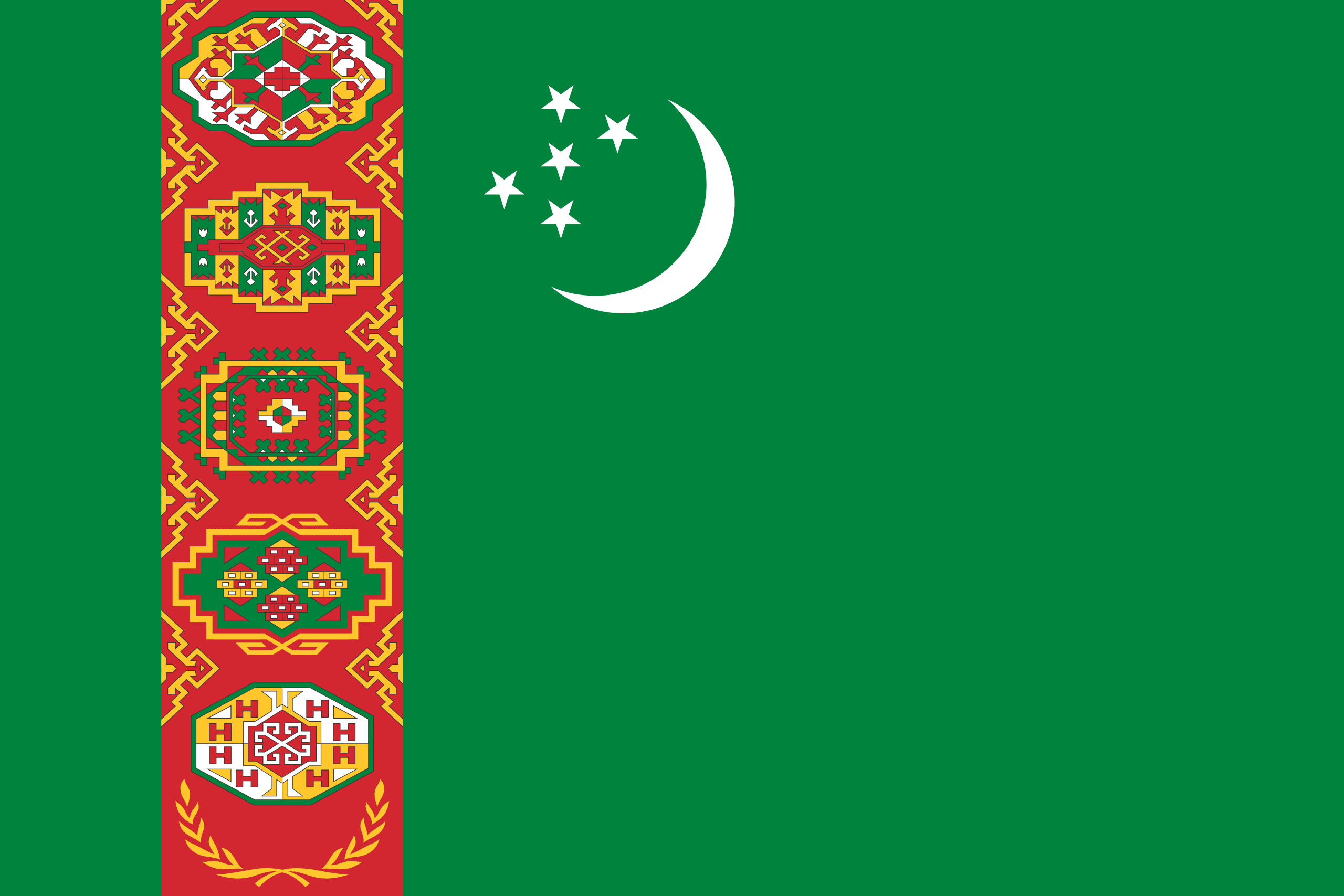 Bandera de Turkmenistan