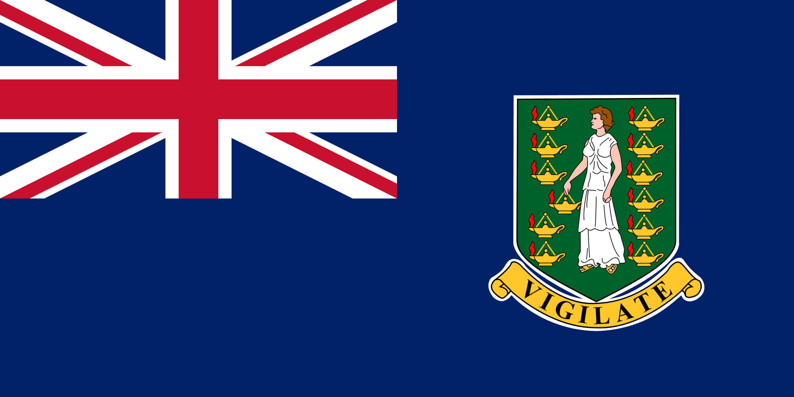 Bandera de Islas Virgenes Britanicas